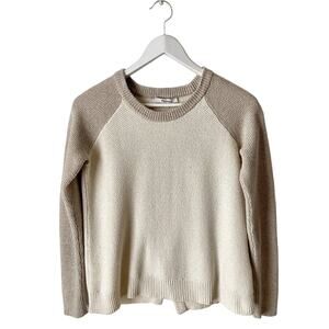 Madewell Two Tone Open Back Sweater Size XS